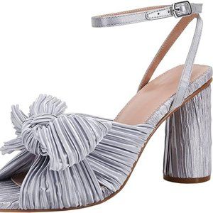 Bow Knot Heeled Sandals Bridal Wedding